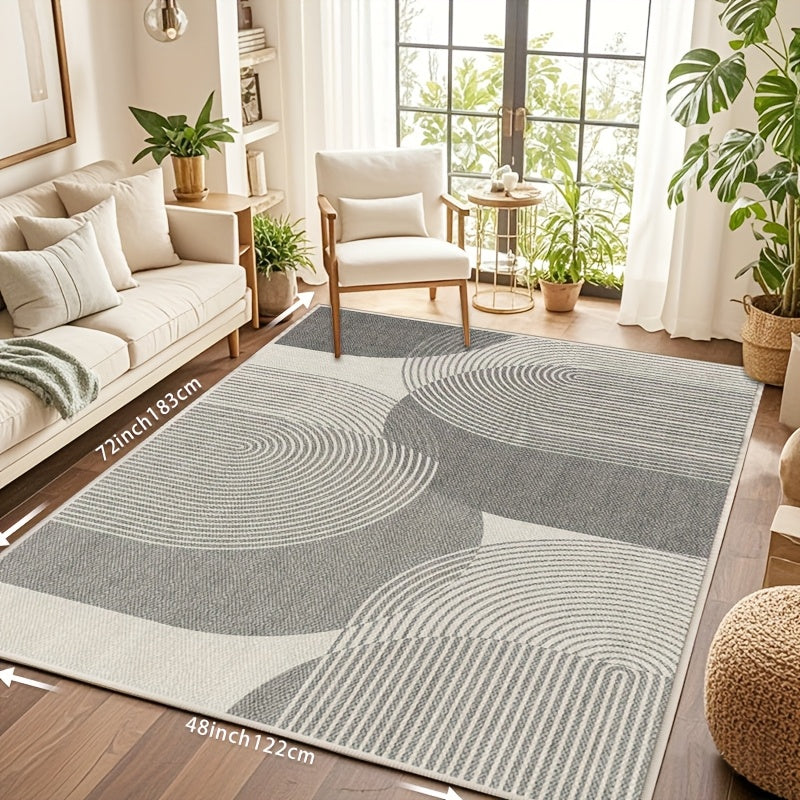 Area Rug That Can Be Machine Washed, Featuring a And Spill-Resistant Surface, Non-Slip Backing, And Properties, Ideal for Living Rooms, Bedrooms, Kitchens, Or Dining Areas. Suitable for Outdoor Patio Decor