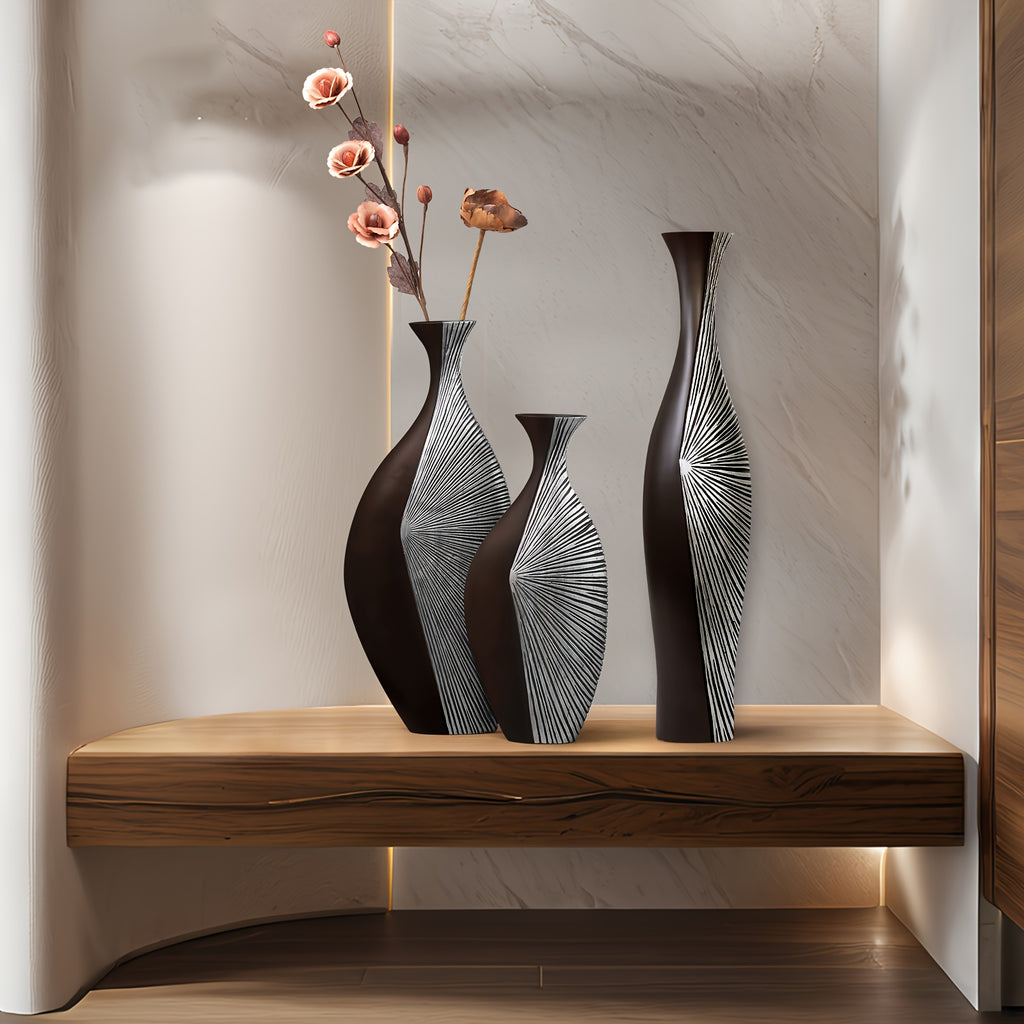 Resin Handmade Vase, Rustic Antique Style, 22.4\