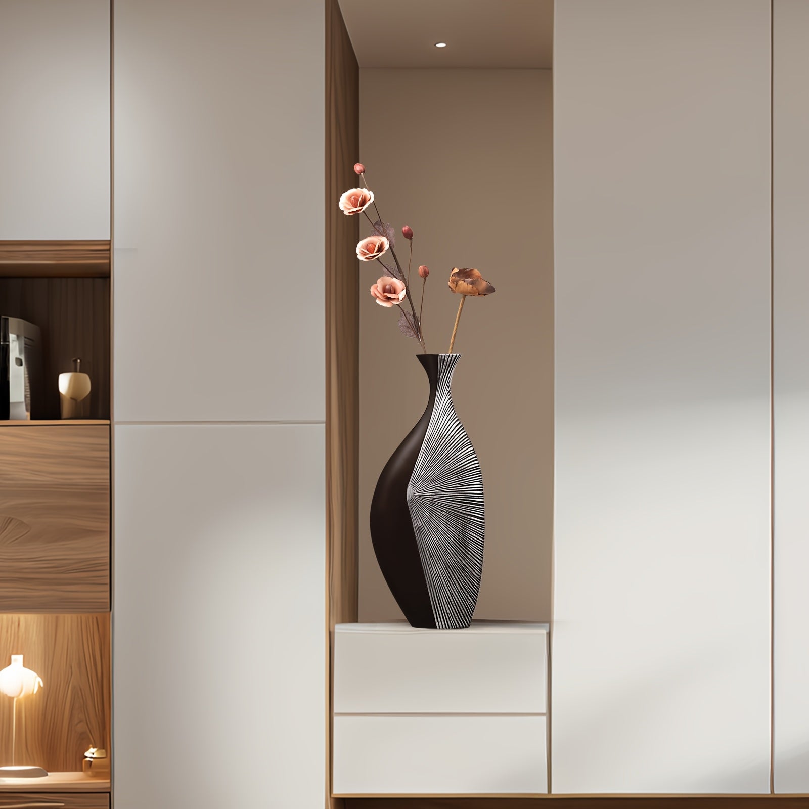 Resin Handmade Vase, Rustic Antique Style, 22.4\