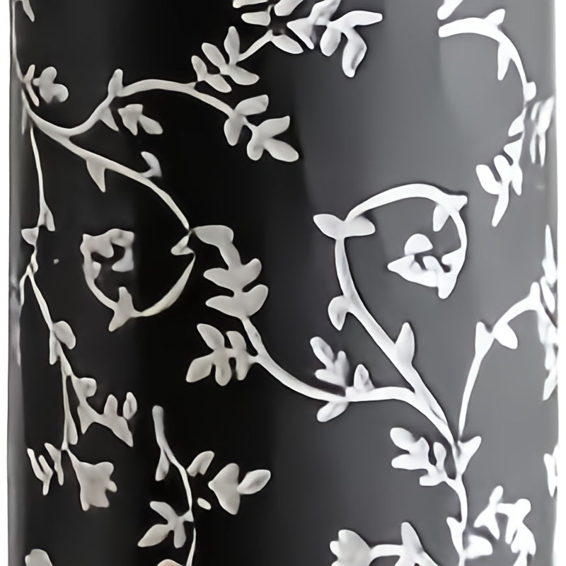 Vintage Home Ornaments | Florist Indoor Living Room Foyer Arrangement Dried Decorations Decorative Vases, Pedestal Brass Vase, Eclectic Style, Plaid Pattern