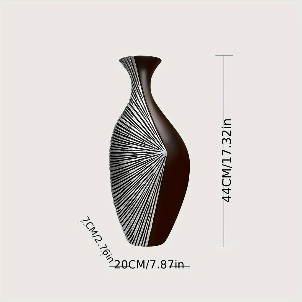 Resin Handmade Vase, Rustic Antique Style, 22.4\