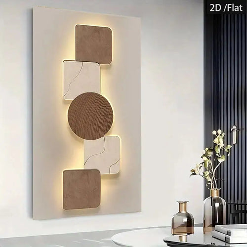 2D Flat, 2D Flat, 2D Flat A Single Framed Piece of 2D Abstract Wall Art for Home Decoration, Suitable for Halloween And Christmas, Featuring a Large Orange Country Farmhouse Theme. It Includes Landscapes, Geometric Shapes, And Quirky Designs