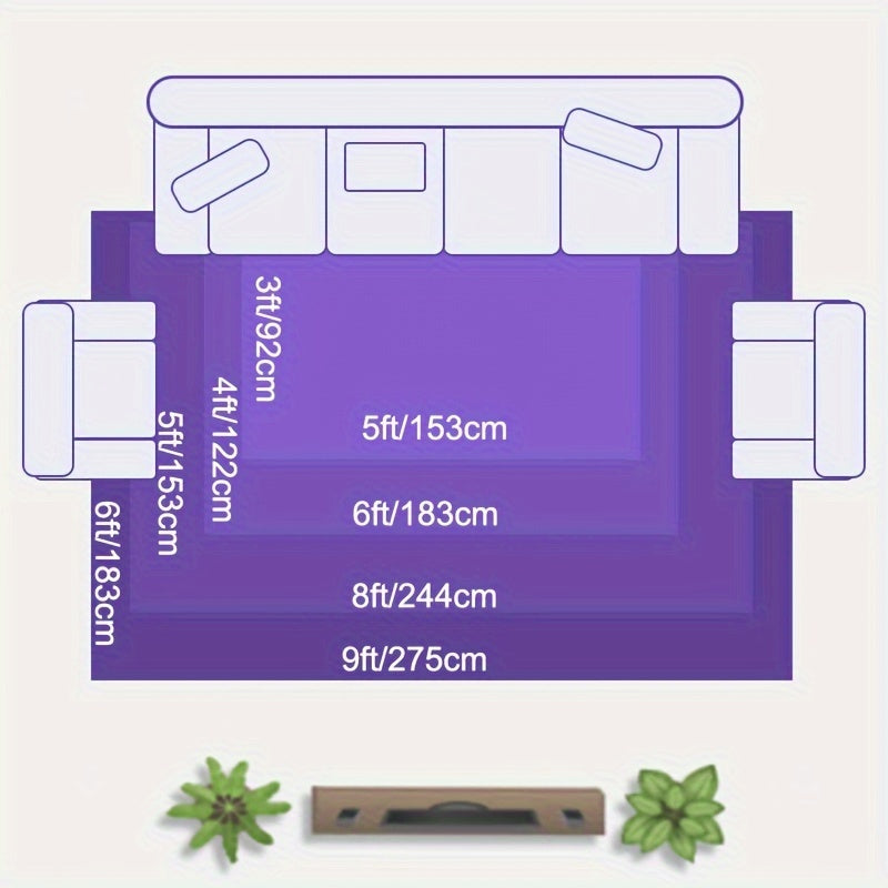 1pc Area Rugs for Living Room, Shaggy Plush Rug for Bedroom, Soft Non Slip Floor Carpet for Bedside, Fluffy Rug for Nursery, New Year Christmas Dorm and Home Decor