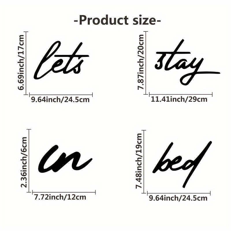 4pc Let's Stay In Bed\