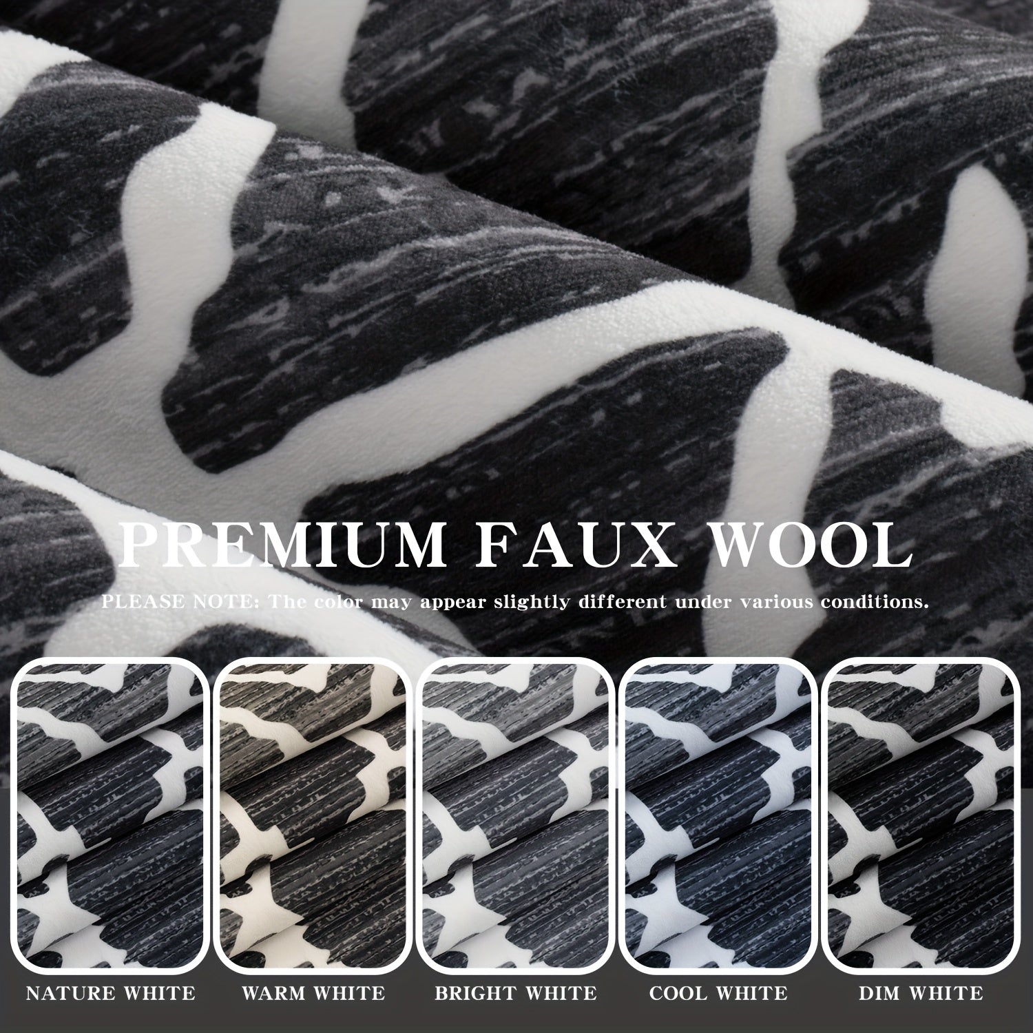 YIHOUSE Non-Shedding Washable Area Rugs, Soft Faux Wool Carpet for Bedroom, Living Room, Dining Room, And Office, Modern Nonslip Striped Rugs in Black And White - Perfect for Home And Room Decoration.