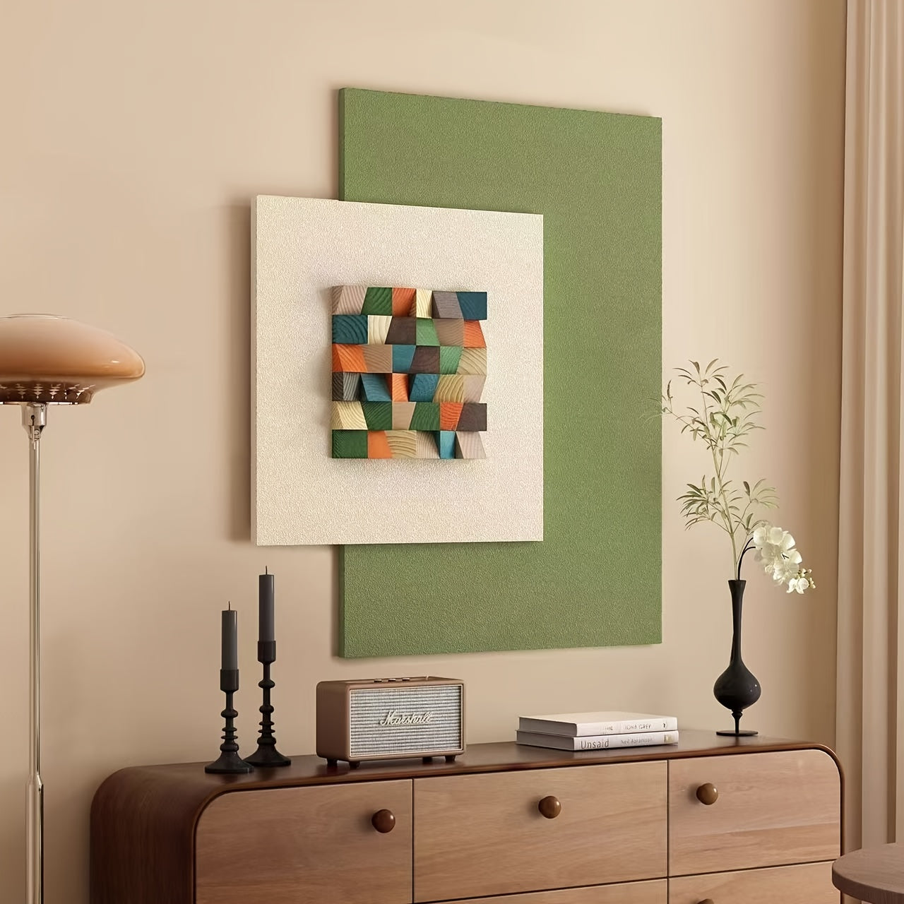 Handcrafted -Looking Sandstone Wall Art - Large 23.6\