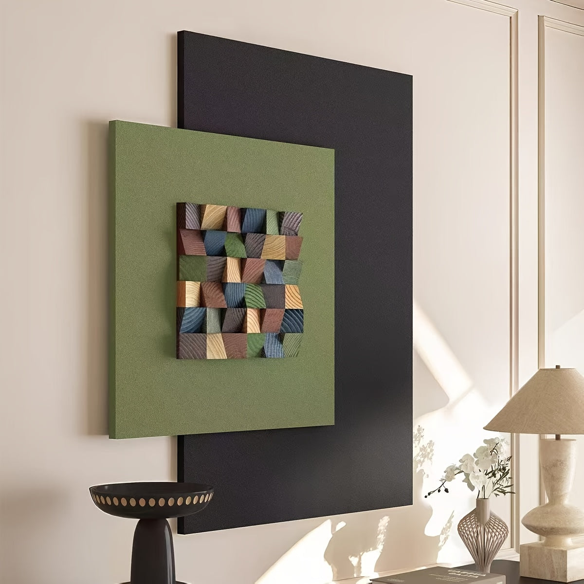 Handcrafted -Looking Sandstone Wall Art - Large 23.6\