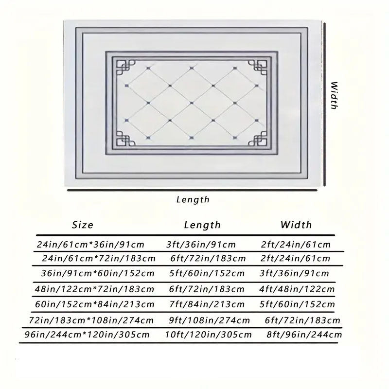 8x10ft Luxury Plush Large Mat for Living Room - Fluffy Modern Shag Non-Slip Soft Mat, Machine Washable Polyester Blend, Rectangular Shape, Ideal for Bedroom, Study, Dorm, Home Decor, Christmas Gift, Christmas Decor