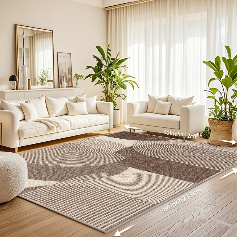 Area Rug That Can Be Machine Washed, Featuring a And Spill-Resistant Surface, Non-Slip Backing, And Properties, Ideal for Living Rooms, Bedrooms, Kitchens, Or Dining Areas. Suitable for Outdoor Patio Decor