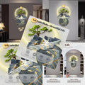 LED Light Decor Wall Art 3D Art Wall Decor with Light Decors Walls Sculptures Large 3D Art Decors Walls Sculptures Lighting Modern Plug-in Power Supply Blue D 23x47in
